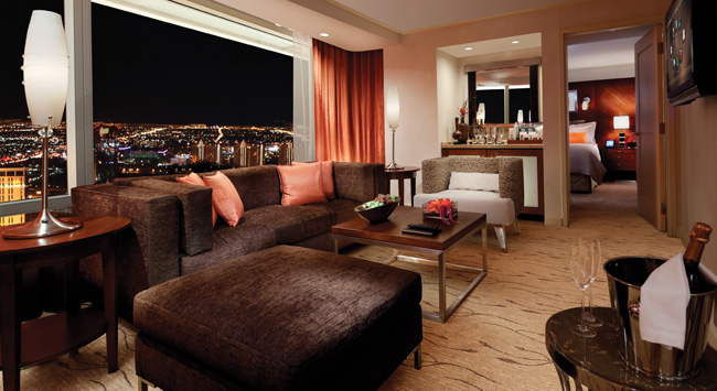 The ARIA Resort & Casino's Corner Tower Suite.