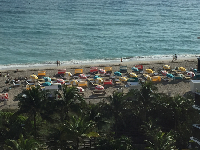 Beachside at the Thompson Miami Beach. 