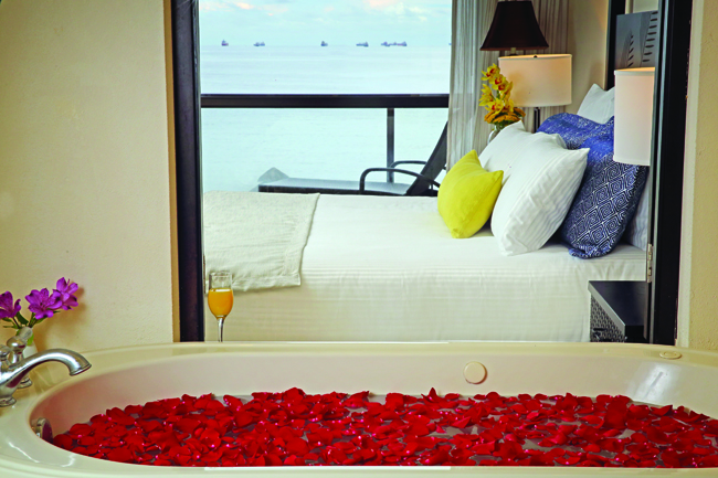 Preferred Club Junior Suite Bathtub at Secrets Playa Bonita Panama Resort & Spa. 