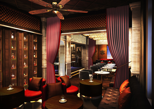 A rendering of the Classic House Bar at the upcoming The Prince Gallery Tokyo Kioicho, a Luxury Collection Hotel.