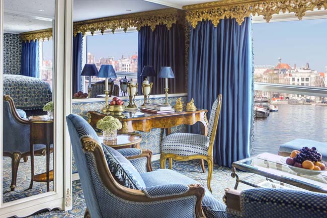 The Royal Suite on the S.S. Maria Theresa. Photo courtesy of Uniworld Boutique River Cruise Collection.
