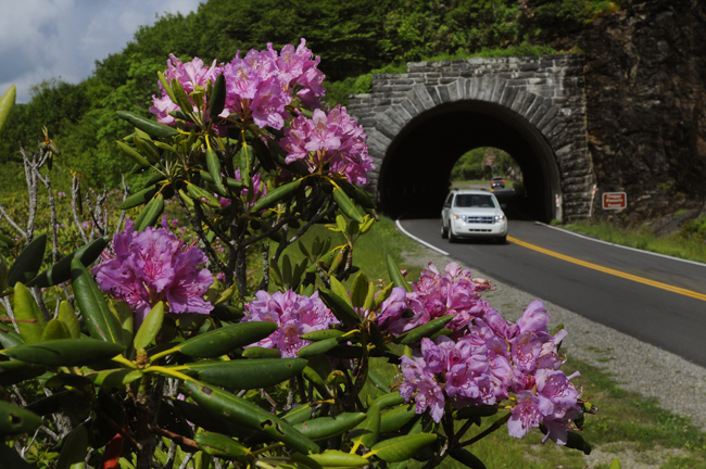 Asheville's 469-mile Blue Ridge Parkway stretches from the Appalachians to Virginia. (Photo credit: John Fletcher, Jr.)