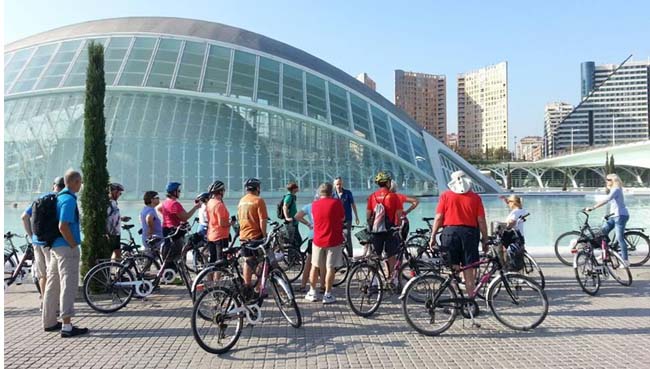 MSC Cruises's new Wellness Experience includes personalized onshore excursions, such as cycling in Valencia, Spain. 
