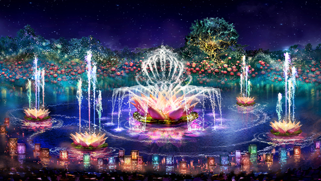 A rendering of the new Rivers of Light waterside show at Disney’s Animal Kingdom in Orlando. 