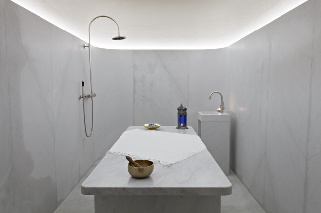 The private hammam at Hotel Cafe Royal's Akasha Holistic Wellbeing Centre.