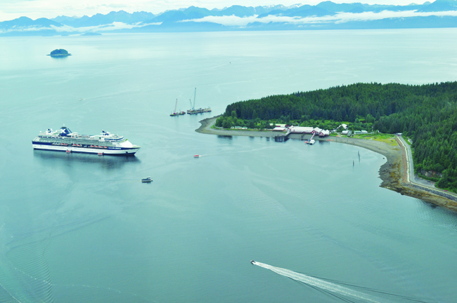 Icy Strait Point in Hoonah, Alaska is building a new dock and Welcome Center for the upcoming cruise season. 