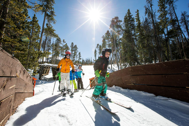 The Keystone Resort in Colorado allows kids ages 12 and under to ski free when staying two nights or longer. (Photo credit: Daniel Milchev, Vail Resorts)