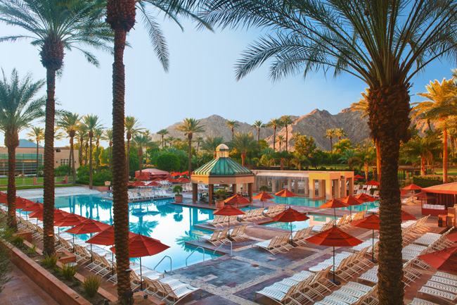 One of the pools at the Renaissance Indian Wells Resort & Spa.