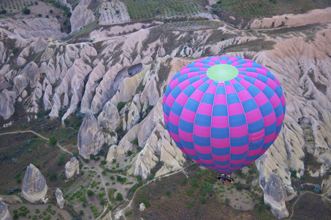 On Abercrombie & Kent's Signature Turkey tour, guests can take a hot-air balloon excursion over the region of Cappadocia.