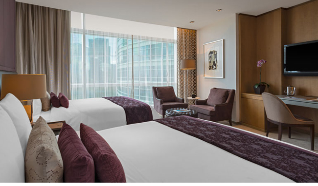 A Deluxe Room at the St. Regis Mexico City.
