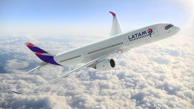 The new aircraft for LATAM Airlines.