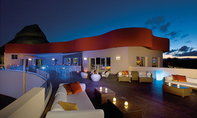 The After Dark Sports Bar & Nightclub terrace at Breathless Punta Cana.