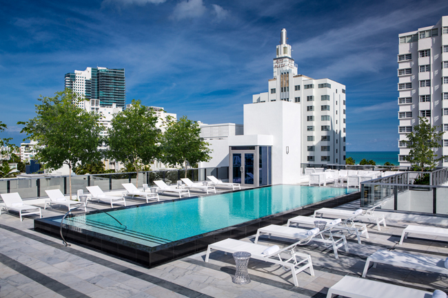 The rooftop pool at Gale South Beach. (Photo credit: Red Square, Inc.)
