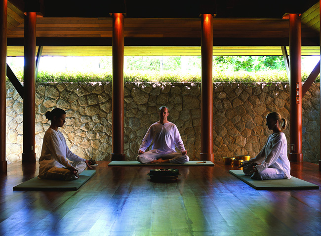 Meditation at Amanpuri in Thailand. (Photo credit: Aman)