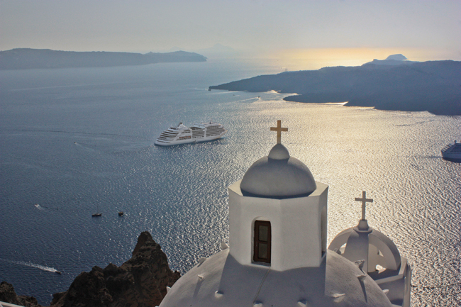 The Silver Spirit in the Greek Isles.