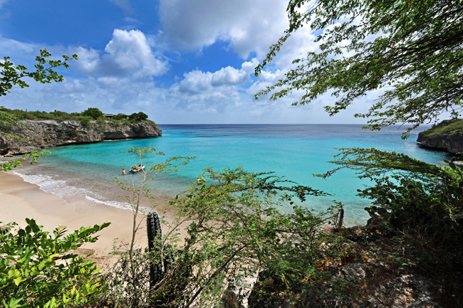 The Westside Beach in Westpunt, Curaçao.