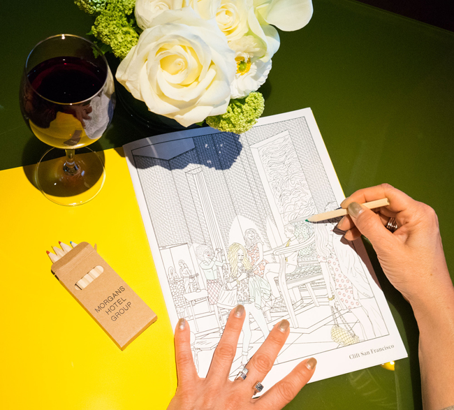 Morgans Hotel Group is releasing a limited-edition mindful coloring book for adults as part if the hotel group's wellness programming.