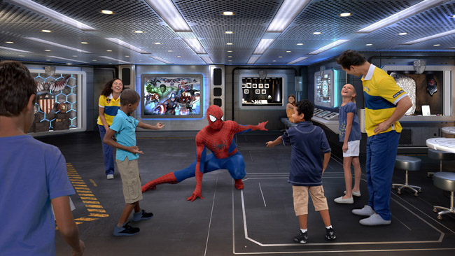 The Marvel Super Hero Academy aboard the Disney Wonder (Photo Credit: Illustration, Disney)