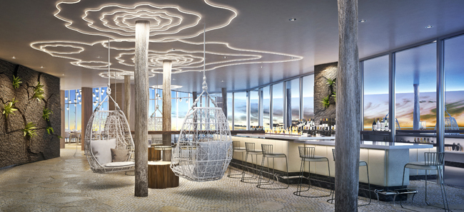 Rendering of the new Lanai Rooftop bar. (Photo courtesy of Marco Marriott Beach Resort)