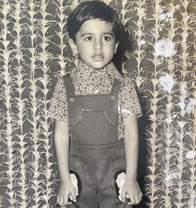 Nikheel as a child.