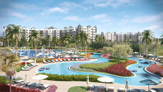 A rendering of The Grove’s Surfari Water Park at The Grove Resort & Spa in Orlando.