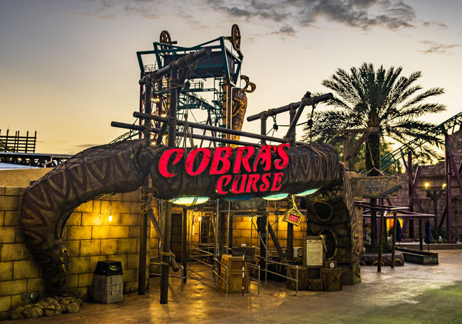 The new Cobra's Curse coaster is set to open.