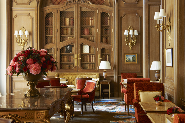 Guests can have afternoon tea at the Salon Proust at the recently reopened Ritz Paris. (Photo credit: Adrien Dirand)