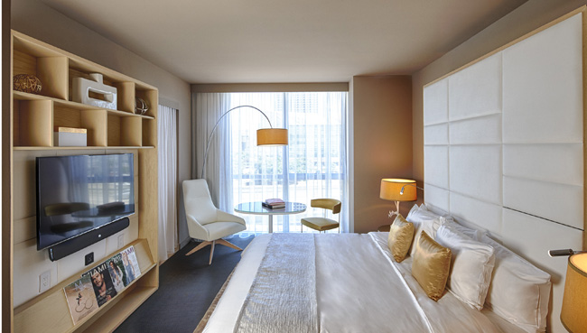 The Aura Room at the new ME by Melia in downtown Miami. (Photo credit: Melia Hotels International).