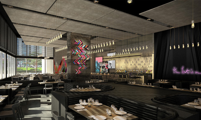 A rendering of the STK Miami. restaurant at the ME by Melia in downtown Miami. (Photo credit: Melia Hotels International)