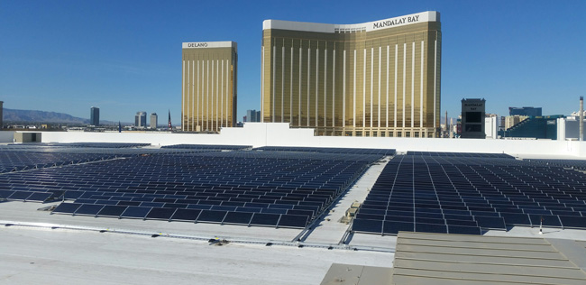 MGM Resorts International and NRG Energy have announced the completed expansion of the nation's largest rooftop solar array.
