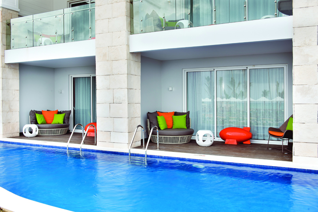 Onsite Review: Nickelodeon Resort in Punta Cana Swim-up Flat Suites are one of many accommodation styles.