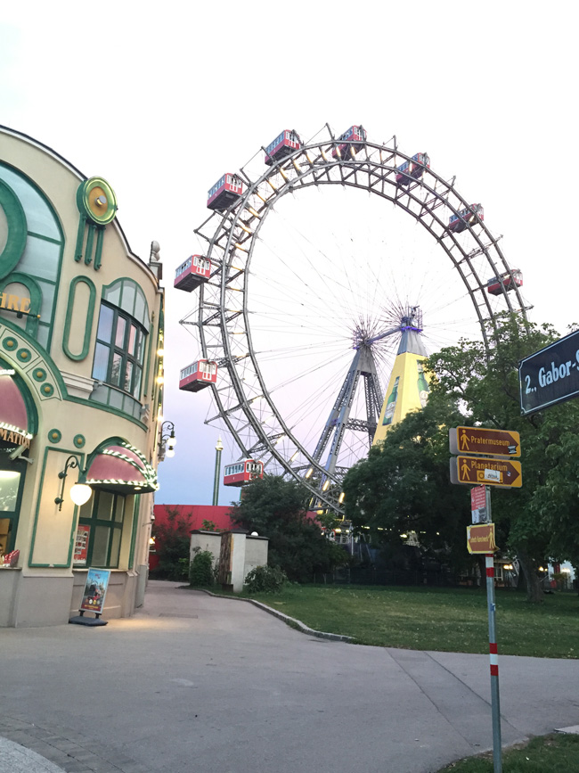 The Prater amusement park is home to Vienna's famed Ferris wheel. 