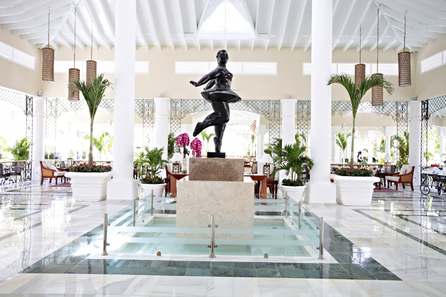 The lobby at the upcoming Bahia Principe Fantasia Don Pablo Collection in Punta Cana. 