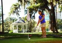 Kids can tee off at Sawgrass Marriott Golf Resort & Spa in St. Augustine.