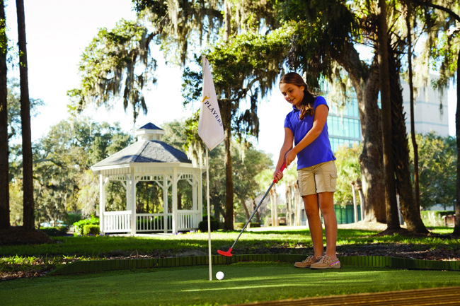 Kids can tee off at Sawgrass Marriott Golf Resort & Spa in St. Augustine.