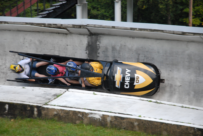 In Lake Placid, New York, guests can bobsled at Whiteface Lodge's Olympic facilities. (Photo credit: Olympic Regional Development Authority)
