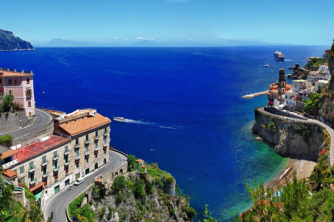 BellaVista Tours' The Best of Sorrento itnerary features visits to Praiano, the fjord of Furore, Conca dei Marini, the Emerald Grotto, Amalfi and Ravello.
