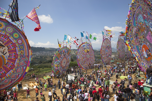 The Dia de los Muertos festival in Guatemala.