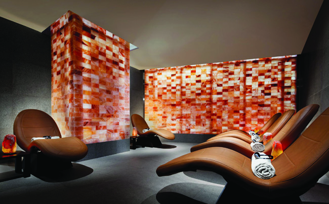 The chicly designed The Spa at Aria.