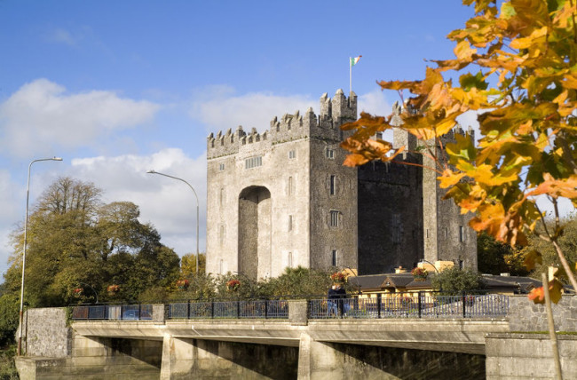 Bunratty Castle in County Clare, Ireland. (Photo credit: Tourism Ireland)