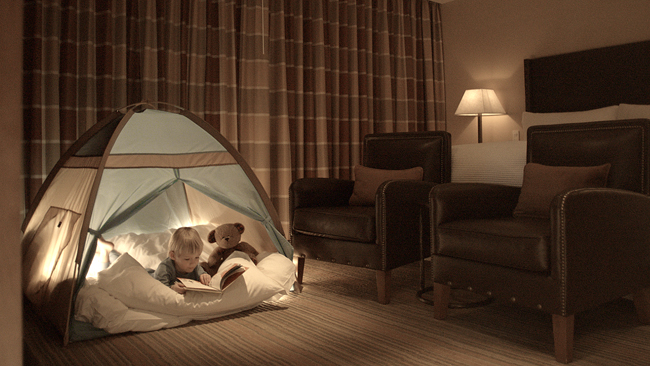 The Ritz-Carlton, Lake Tahoe's Indoor Campout Program that lets kids bring a camping experience into their own room.