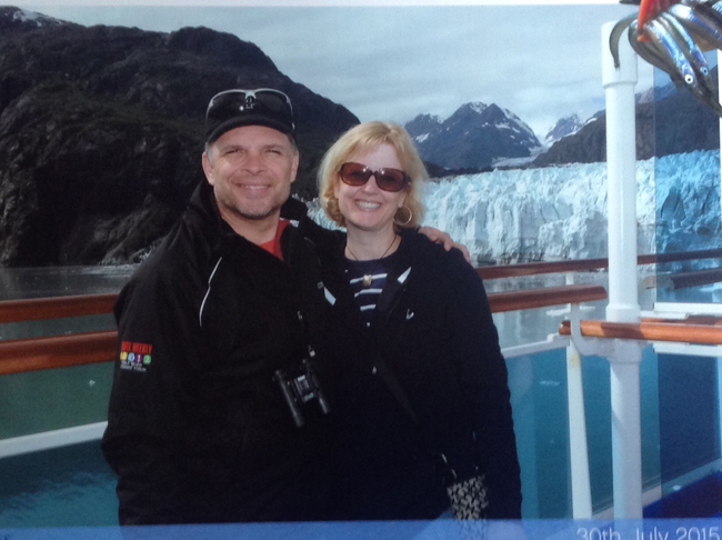 John with his wife in Alaska.