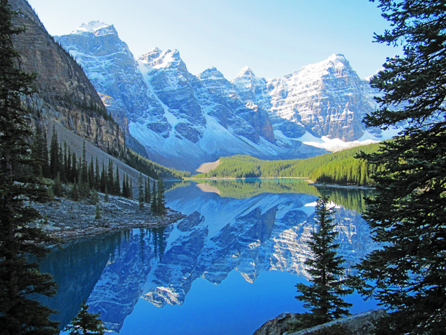 Collette's Canadian Rockies itinerary takes guests from Vancouver to Alberta to see the picturesque Moraine Lake.