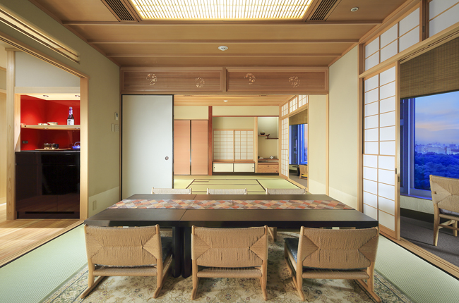 The renovated Japanese suite at Hotel Chinzanso Tokyo.