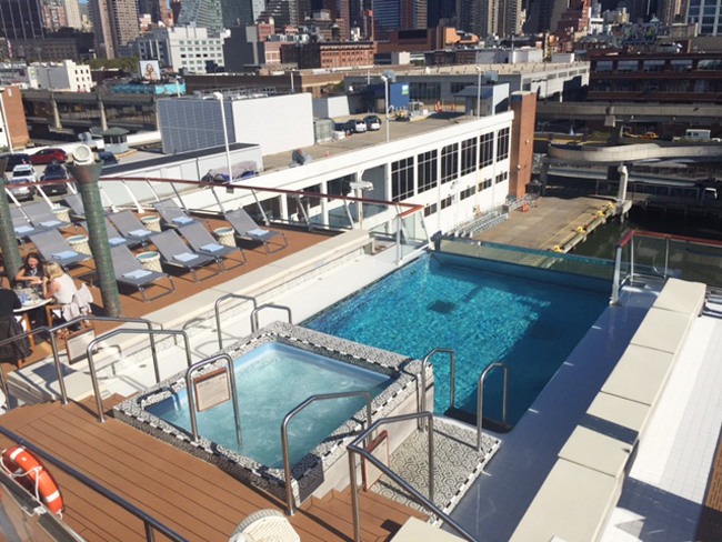 The infinity pool aboard the Viking Star. (Photo Credit: Michelle Arean)