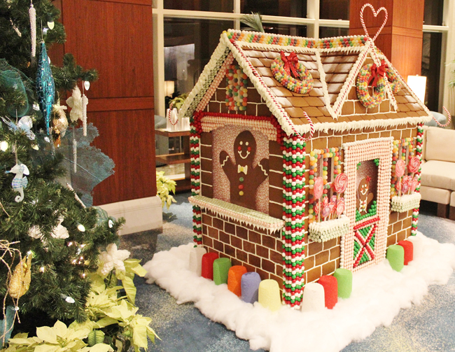Last year, Brittani Szczecina, executive pastry chef at the Palm Beach Marriott Singer Island Beach Resort & Spa, created a 5-ft.-tall gingerbread house for the hotel.