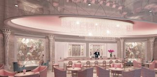 A rendering of the Camellia’s Ladies Bar at the Hotel Bennett in Charleston, South Carolina.