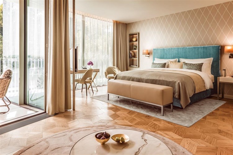 A rendering of a guest room at The Fontenay Hamberg in Germany. (Photo credit: The Fontenay Hamberg)