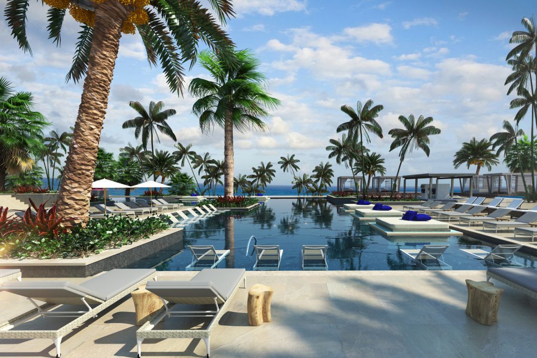 Pool views at UNICO 20˚87˚ Hotel Riviera Maya. (Photo courtesy of UNICO 20˚87˚ Hotel Riviera Maya.)