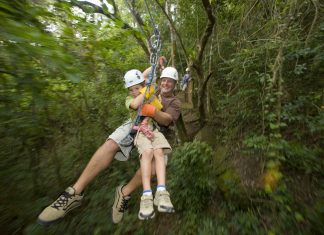 Ziplining in Antigua. (Photo credit: Antigua and Barbuda Tourism Authority)